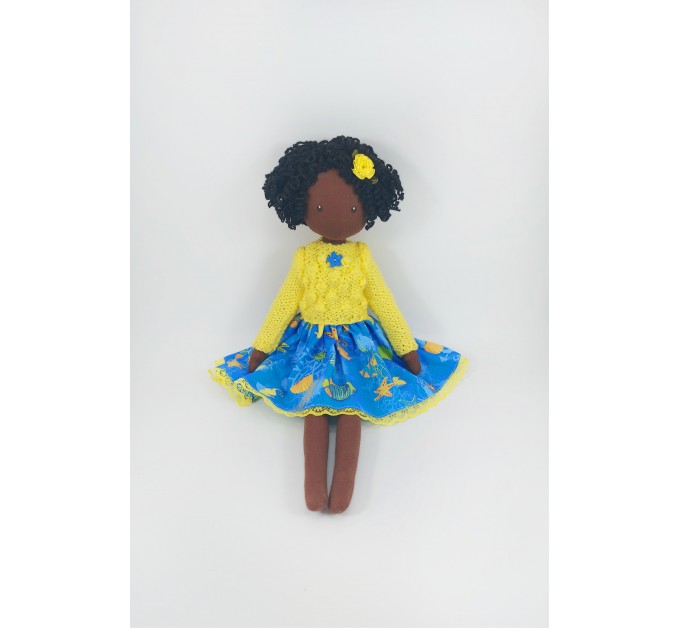 Handmade Brown Decorative Rag Doll